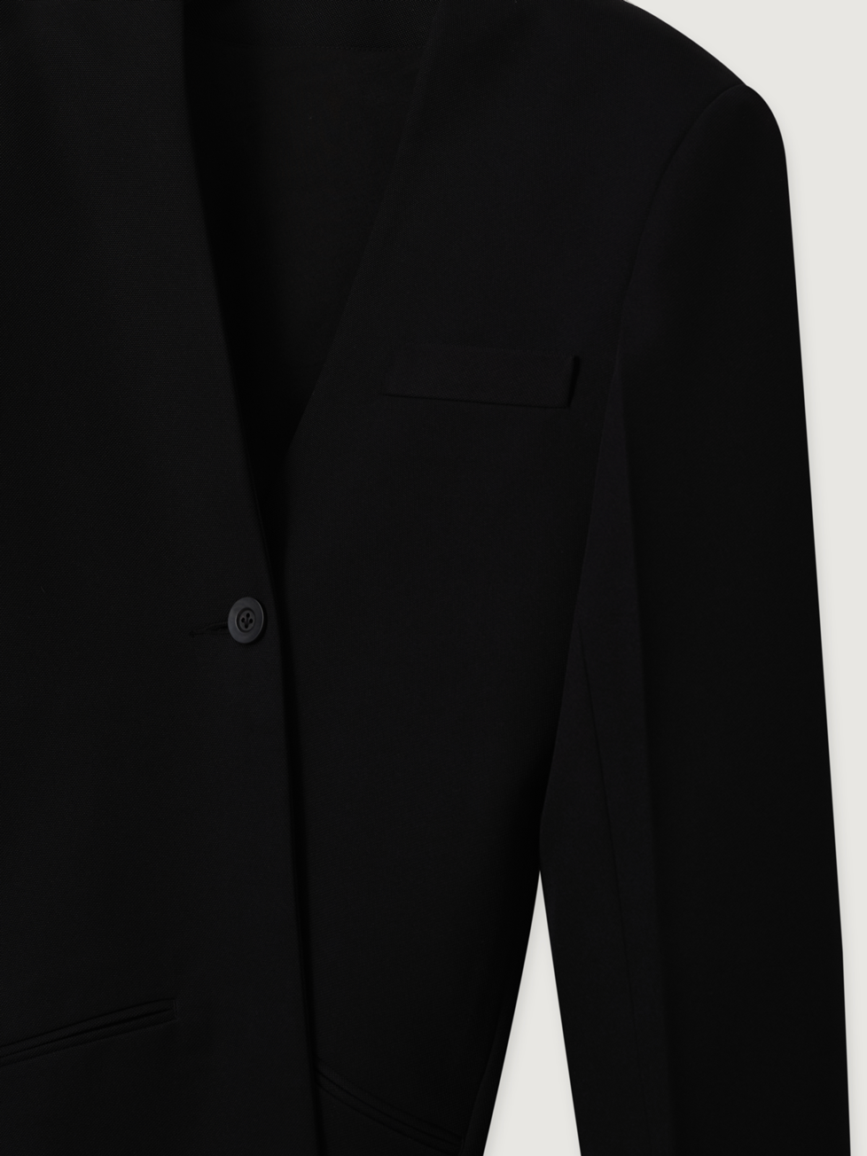 限时促销-COLLARLESS SINGLE-BREASTED JACKET