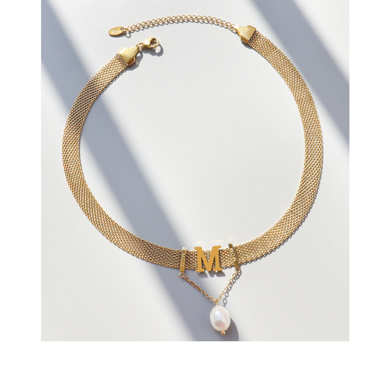 Watchband Chain "MOM" Choker & Bracelet Set