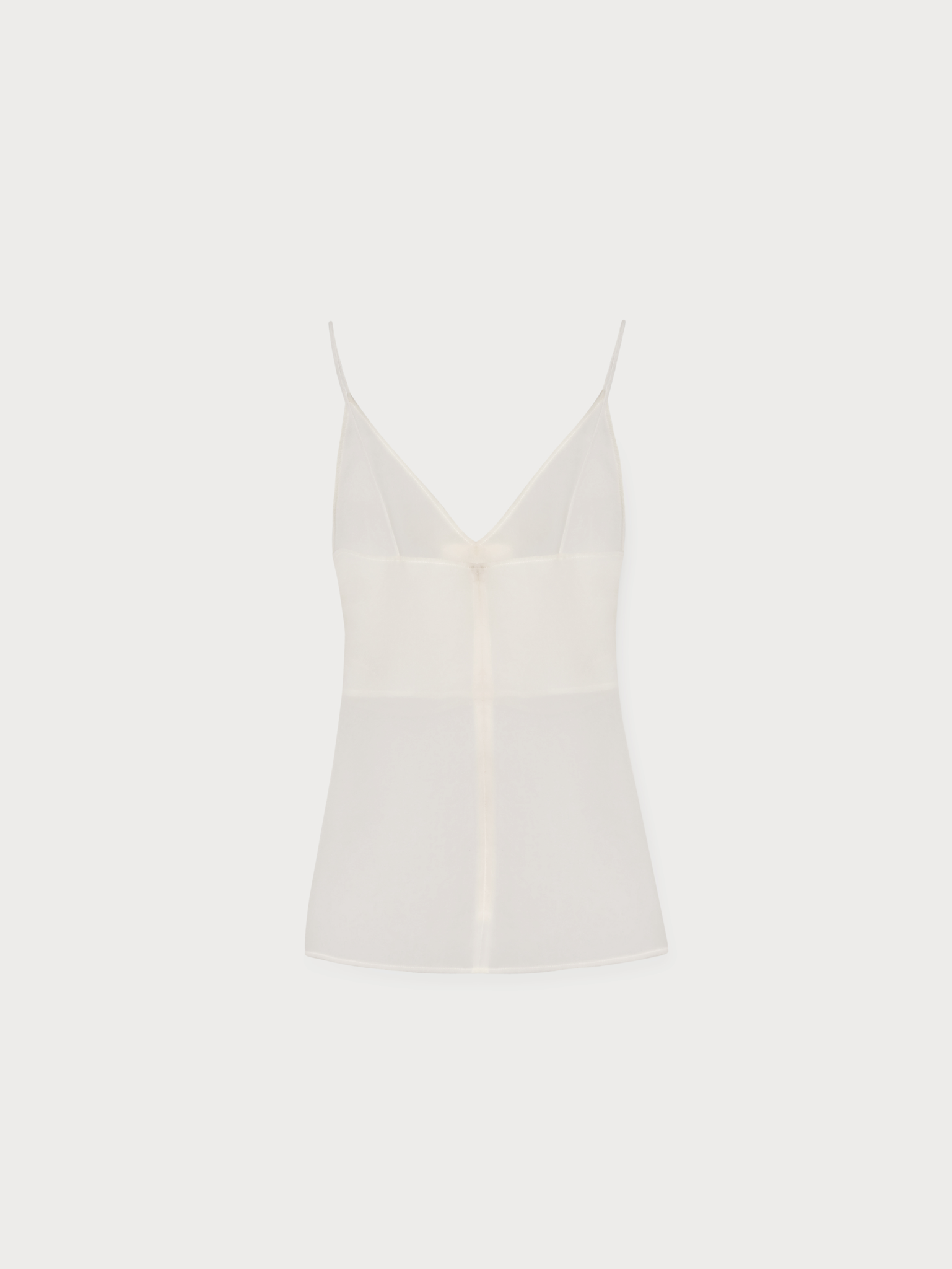 SPAGHETTI STRAP TWISTED ORGANZA BLOUSE